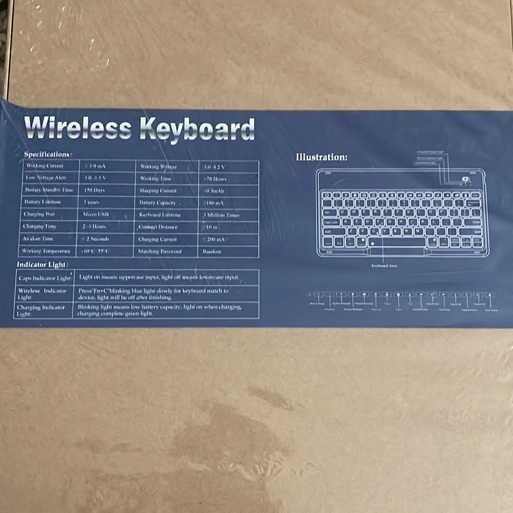 IVSO wireless keyboard case- black